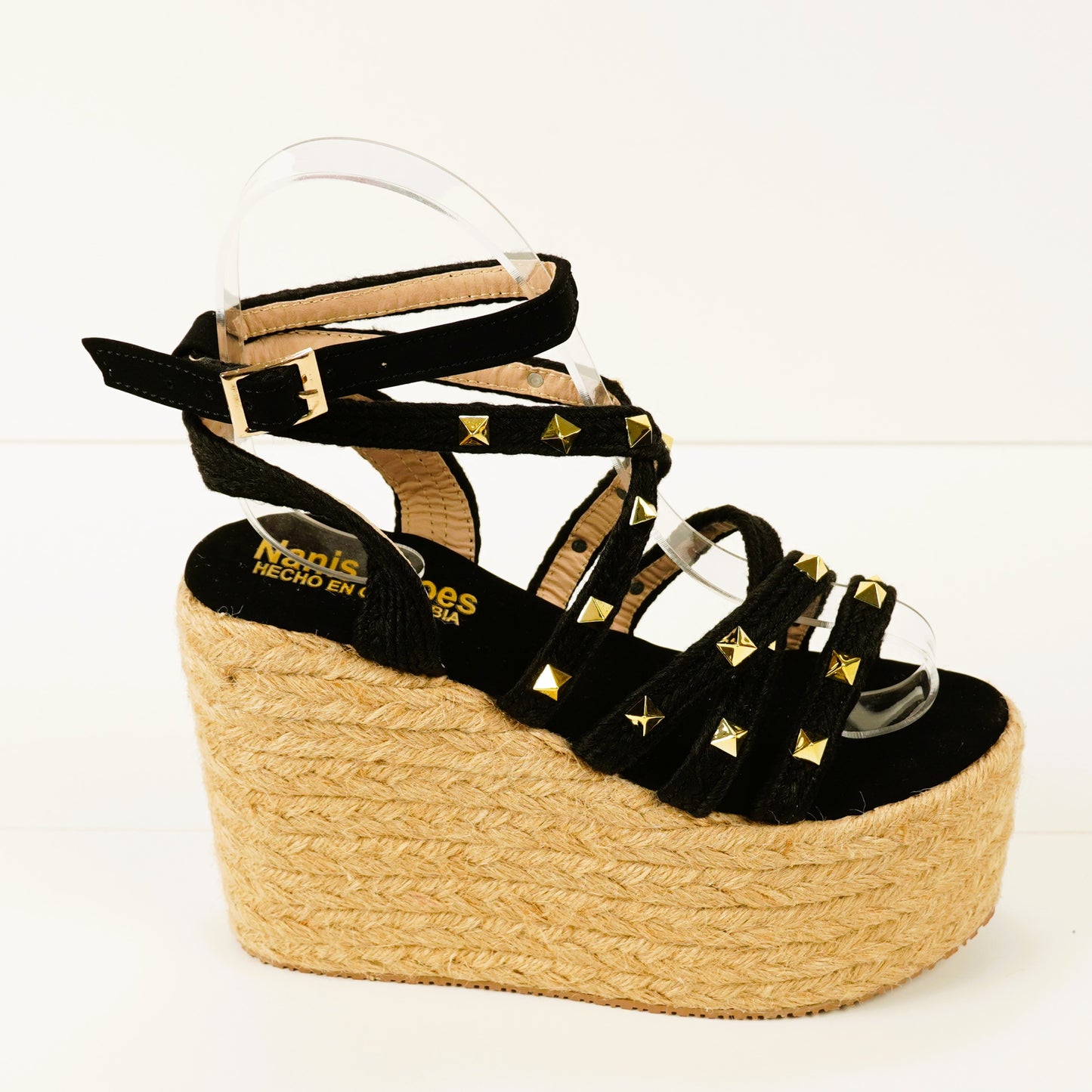 Dulce - Colombian Sandals, Height 12cm, Lightweight, Jute Elegant, - Thinfoot