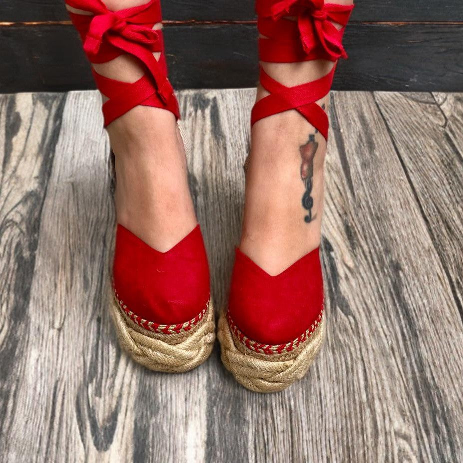 Frambuesa/ Elegant- Height 12 cm High quality, Colombian Sandals, Lightweight, Comfortable, - Thin foot