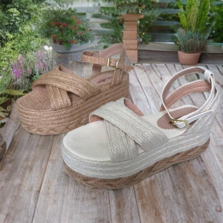 Lili /Colombian Sandals, Lightweight, Comfortable, Height 6 cm - Wide foot