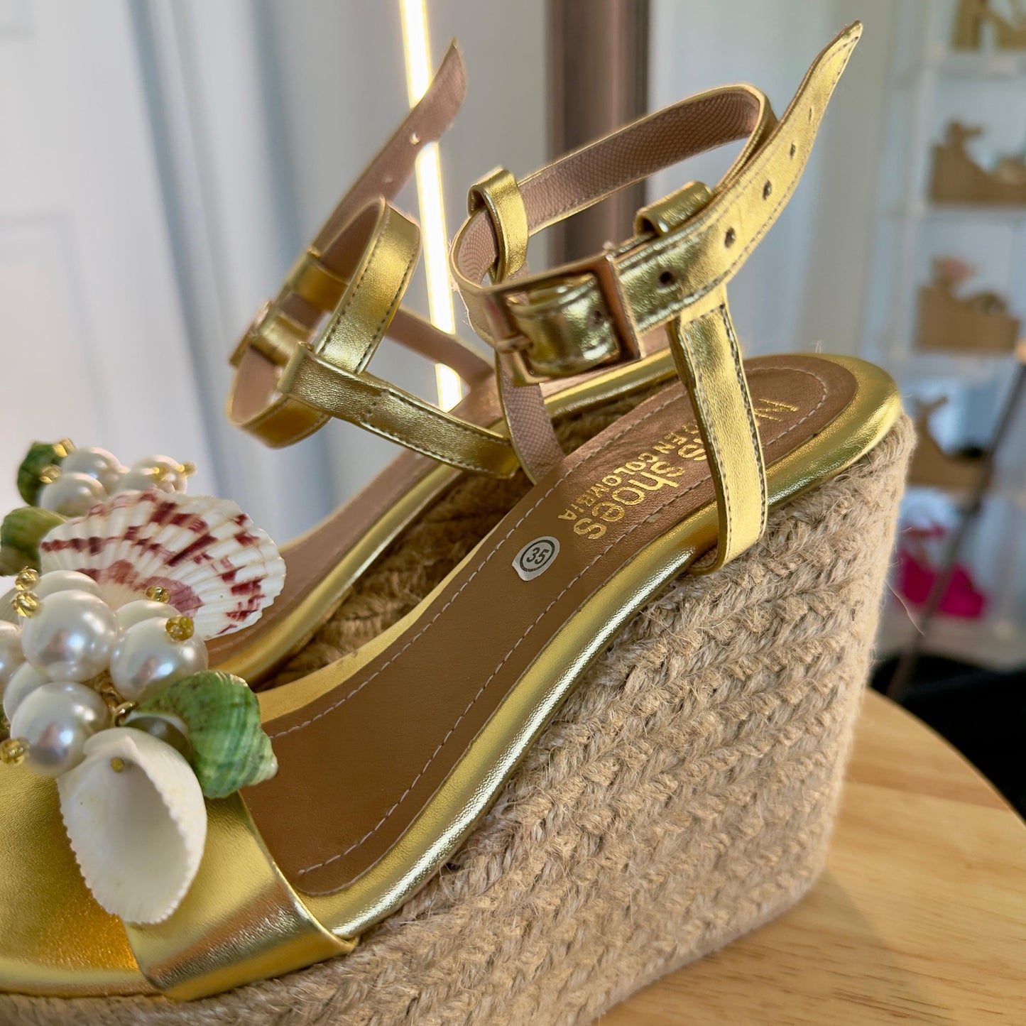 Conchita / High quality, Colombian Sandals, Lightweight, Comfortable, Elegant, Height 12cm - normal or thin foot