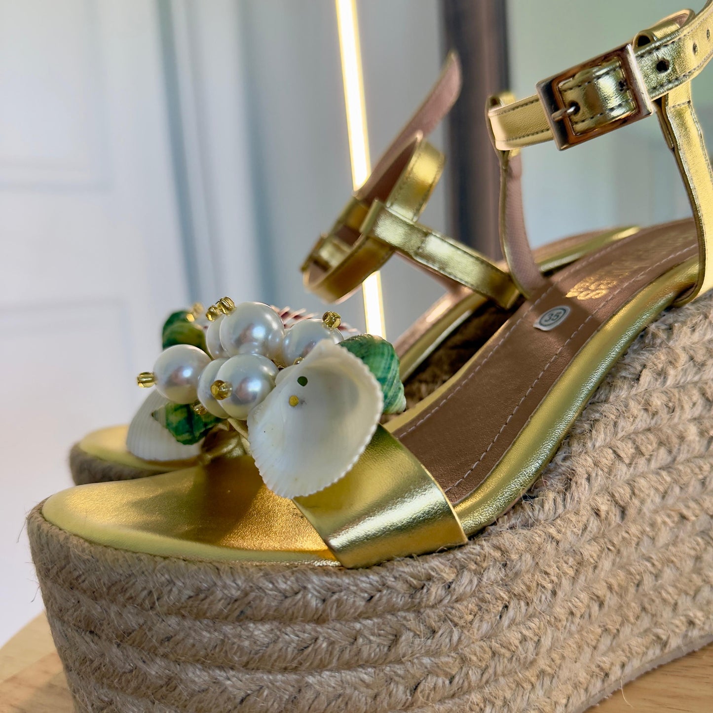 Conchita / High quality, Colombian Sandals, Lightweight, Comfortable, Elegant, Height 12cm - normal or thin foot