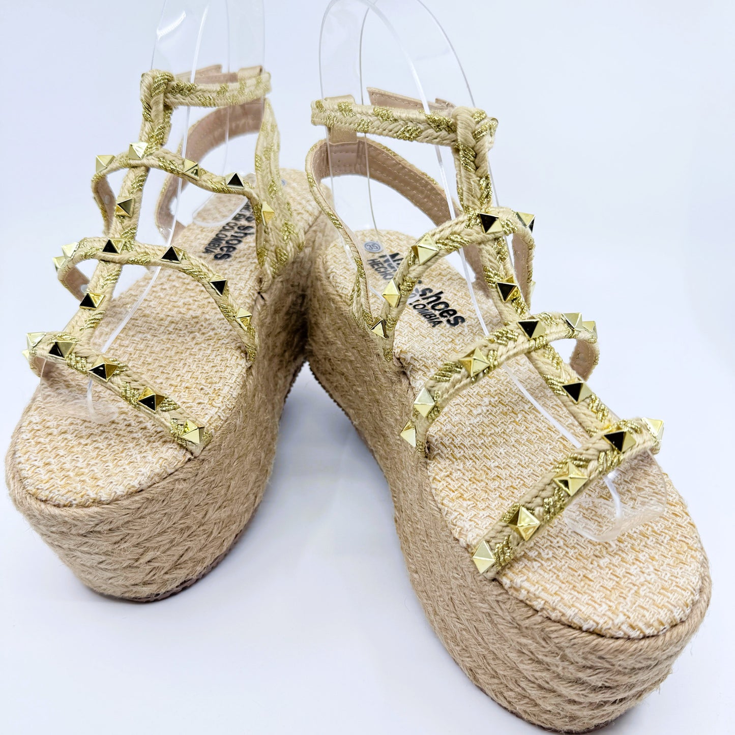 Karla - Heart Sandals Handmade Platforms of High Quality and Comfort