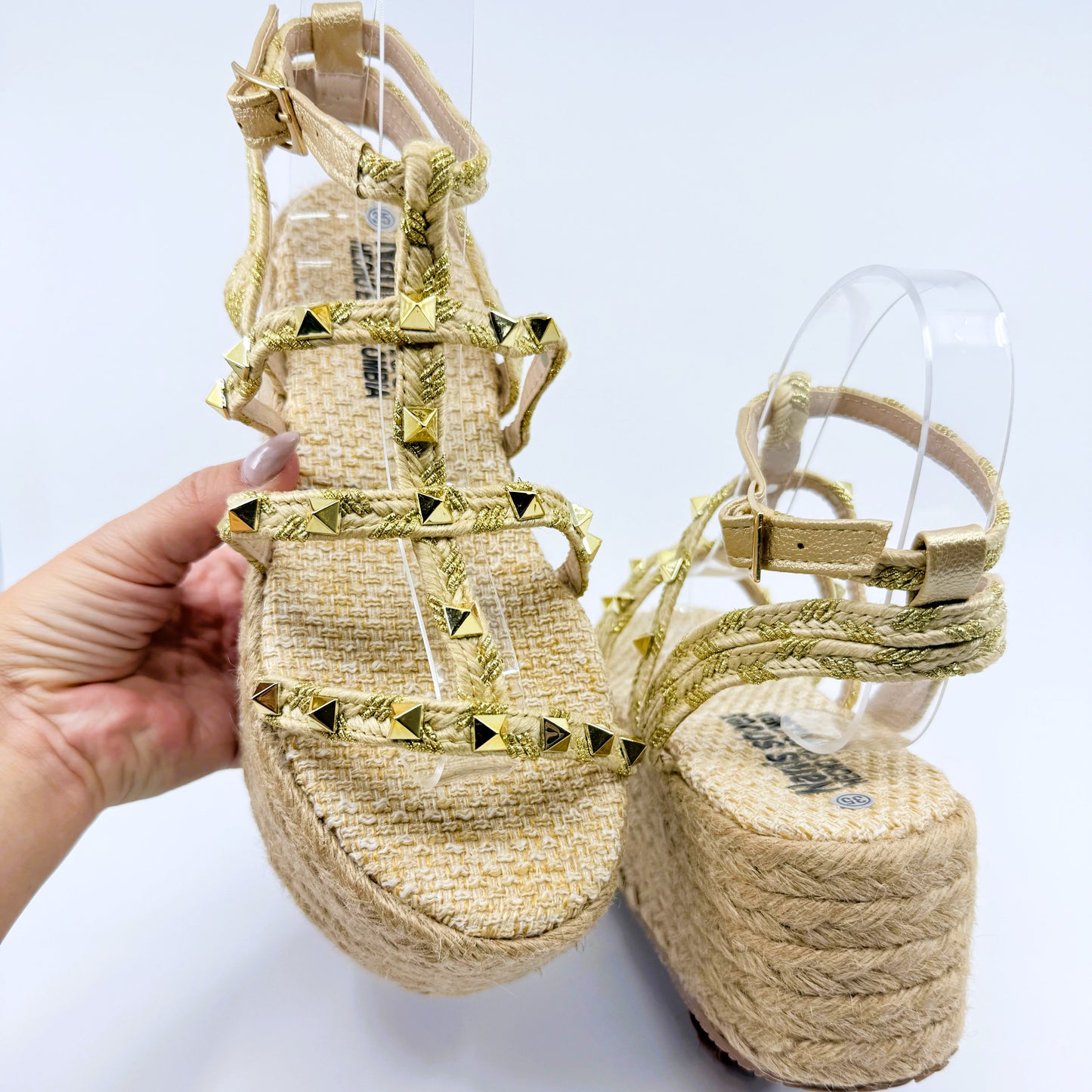 Karla - Heart Sandals Handmade Platforms of High Quality and Comfort