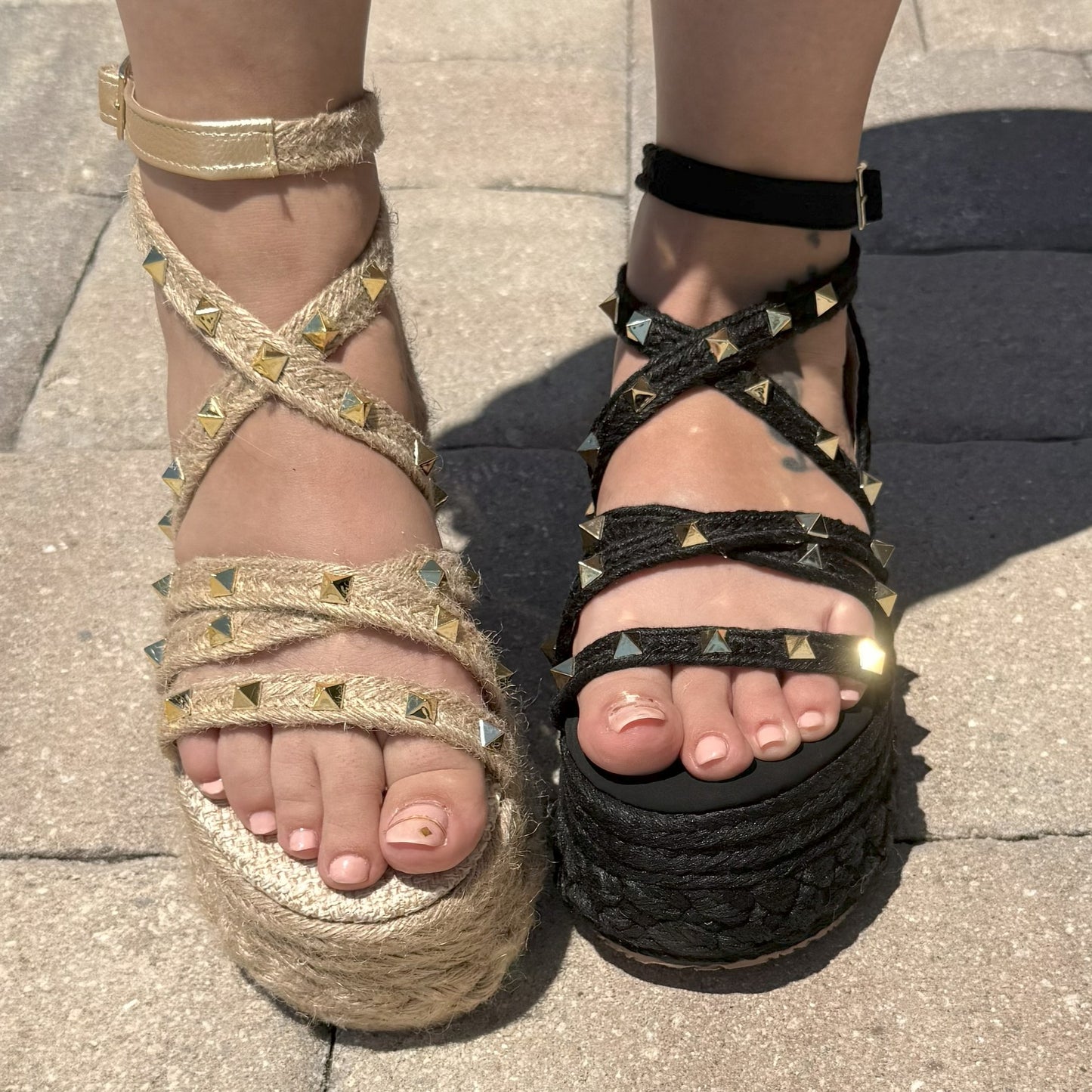 Mily 2.0 (Con trenza) - Heart Sandals Handmade Platforms of High Quality and Comfort.