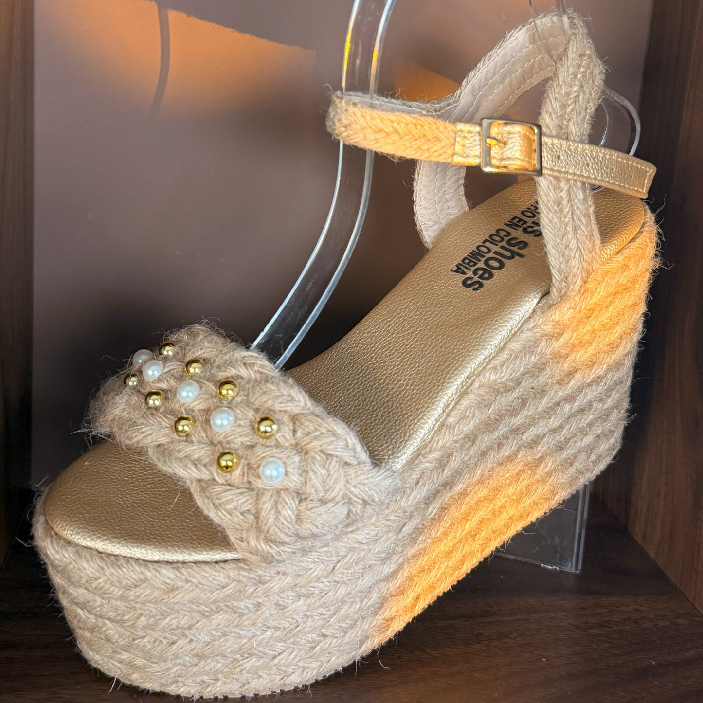 Doris / Sandals Handmade Platforms of High Quality and Comfort, Heigth 12 cm.