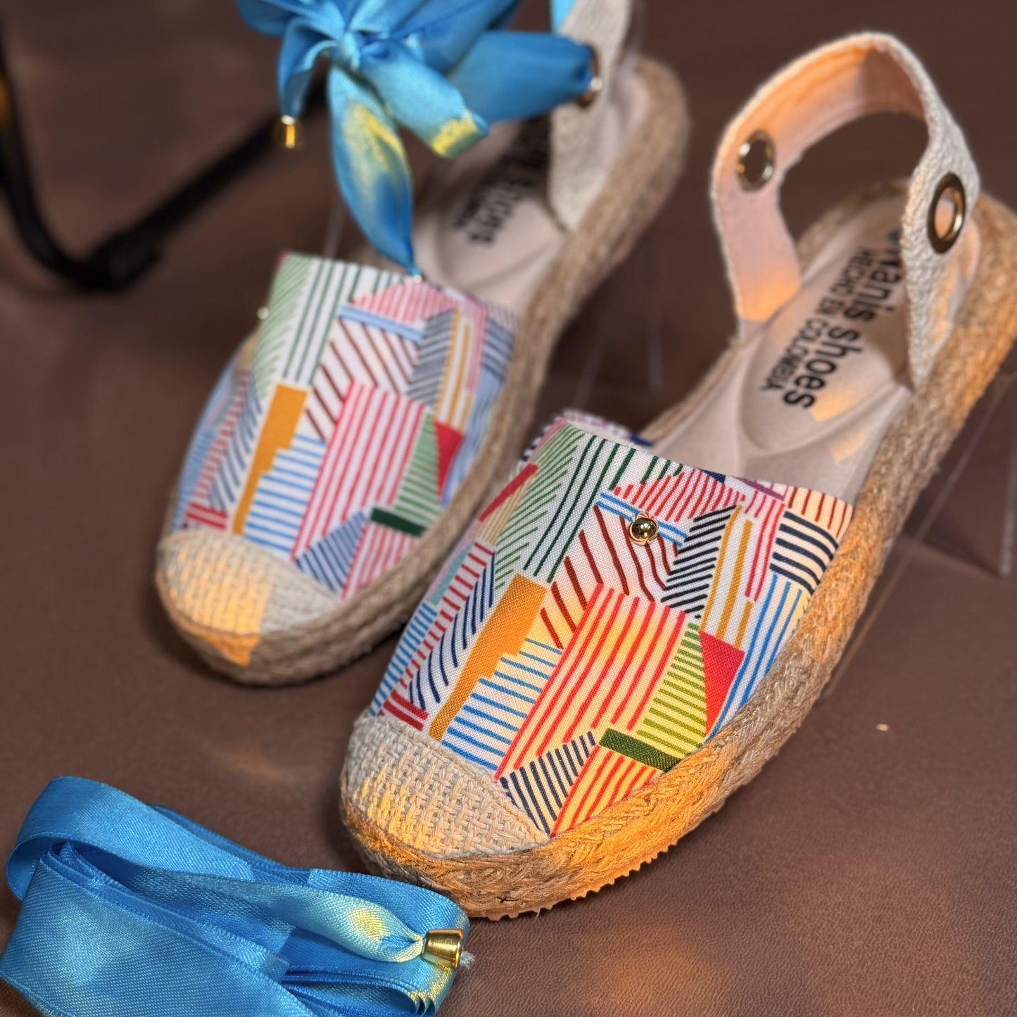 Peggy Colombian Alpargata Comfort Insole Lightweight Elegant Thin Foot Handcrafted Jute Sandals 15 cm Height Adjustable Buckle Closure Shoe