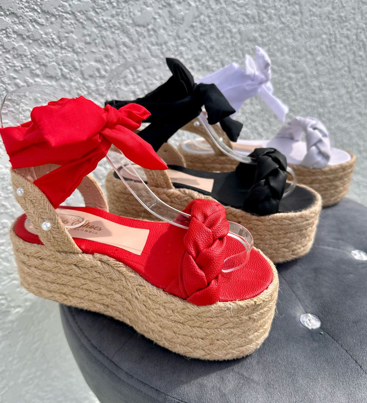 Indiana /Colombian Sandals, Lightweight, Comfortable, Height 6cm - Wide foot.