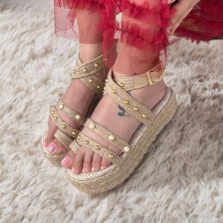 Leidy /Colombian Sandals, Lightweight, Comfortable, Height 6cm - Wide foot