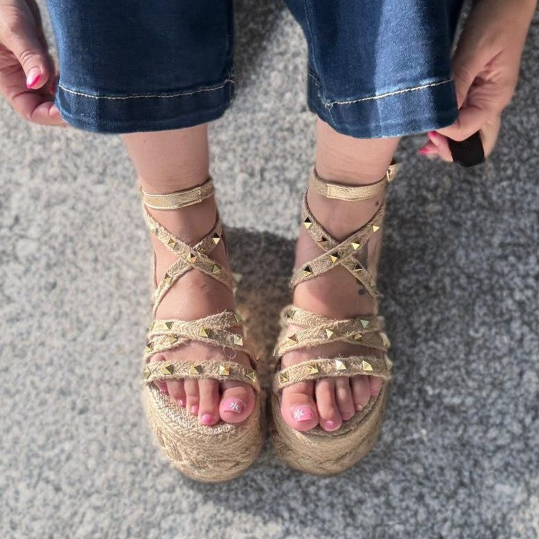 Mily 2.0 (Con trenza) - Heart Sandals Handmade Platforms of High Quality and Comfort.