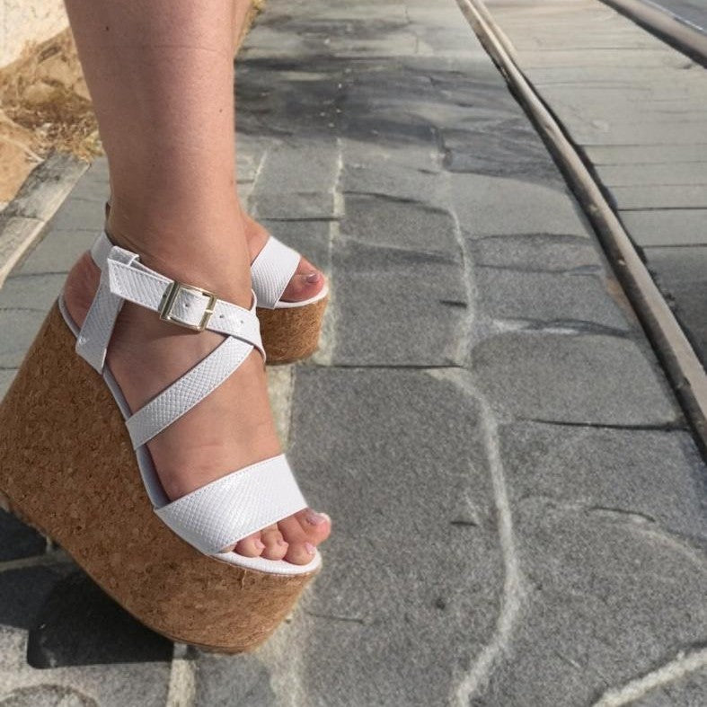 Scarleth /Colombian Sandals, Lightweight, Comfortable, Height 12 cm - Thin foot