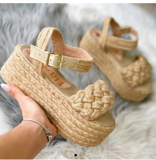 Estefy - High Quality and Comfort Handmade Platform Sandals