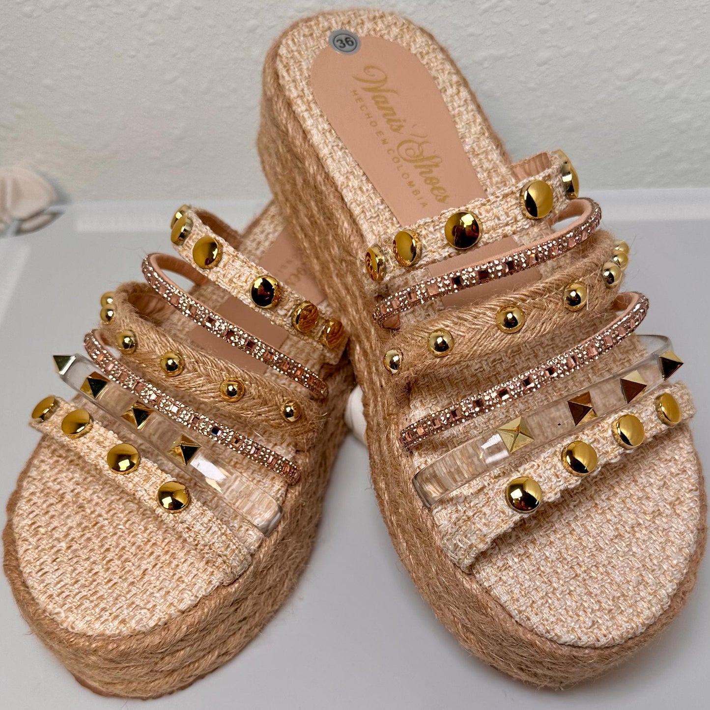 Nataly -  High Quality and Comfort Handmade Platform Sandals..
