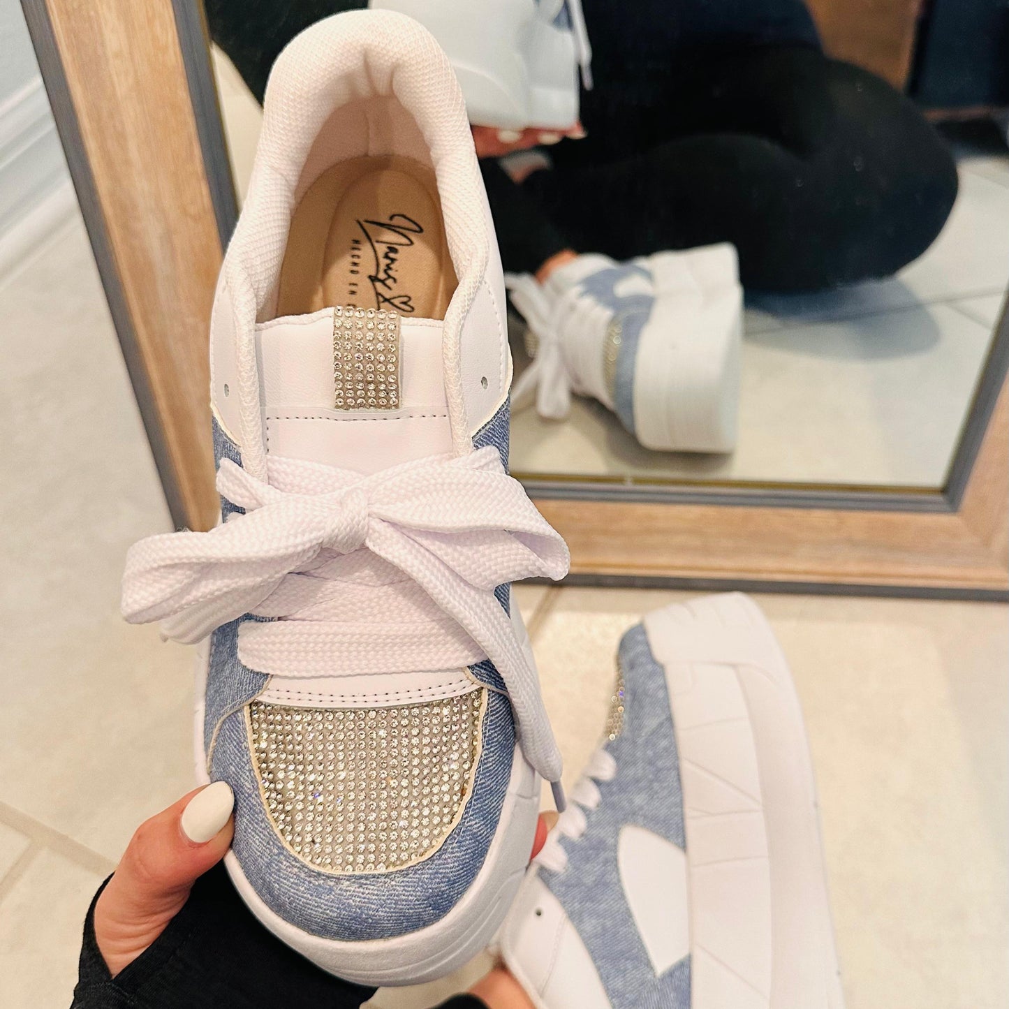 Denim --Urban Colombian Sneakers - Casual Walking Shoes for Athletes, Ideal for Running and Training