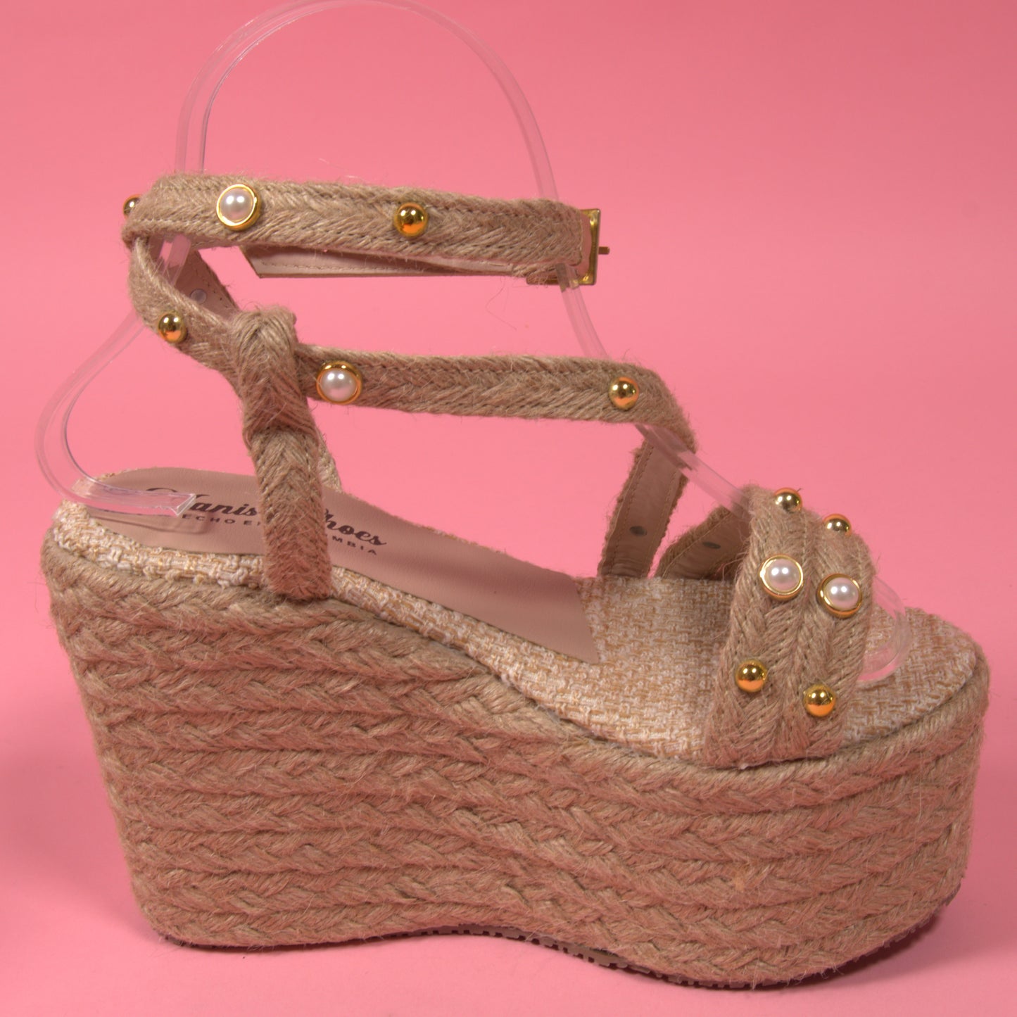 Alicia /Colombian Sandals, Lightweight, Comfortable, Height 12 cm -  normal and wide foot