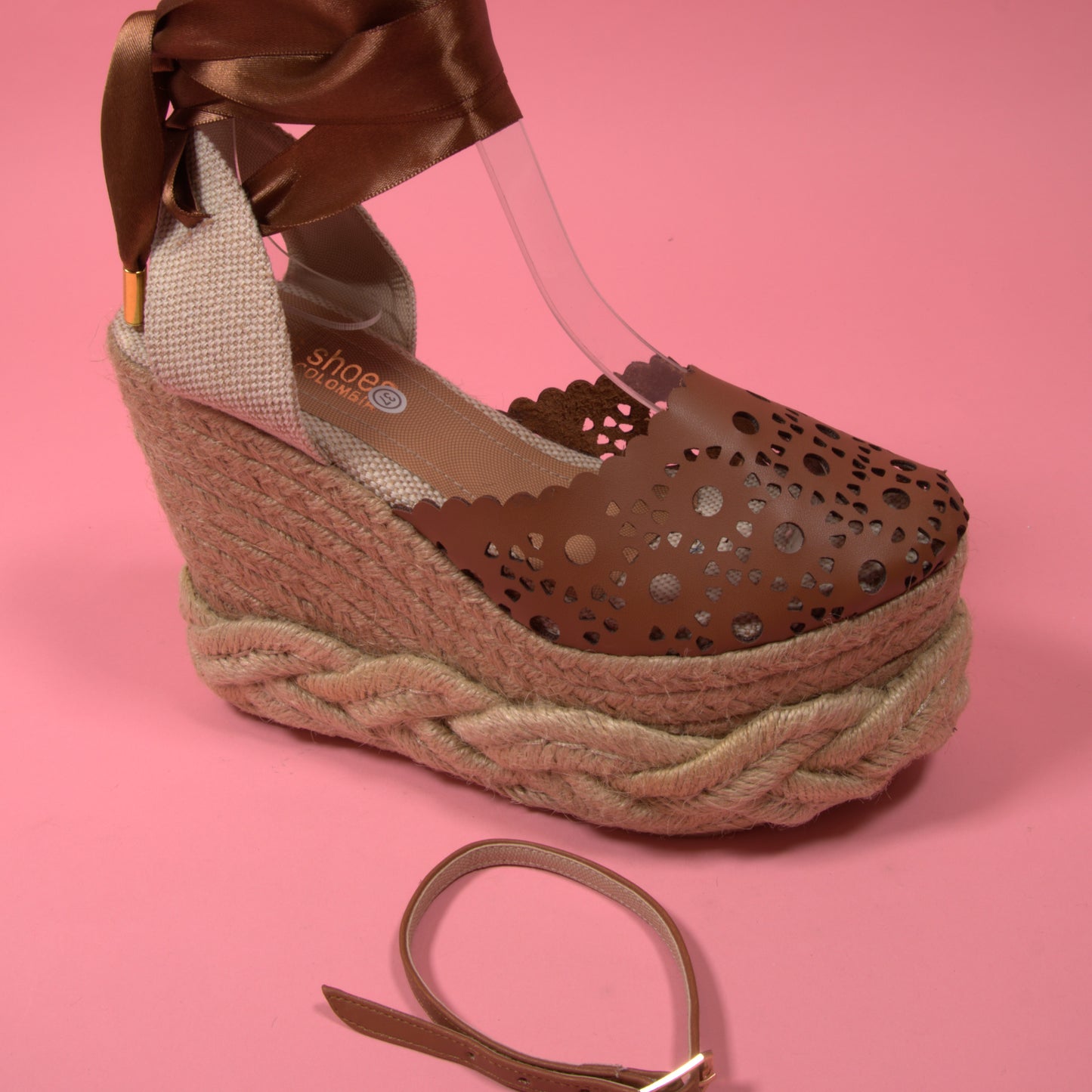 Anny - Sandals Handmade Platforms of High Quality and Comfort, Heigth 12 cm