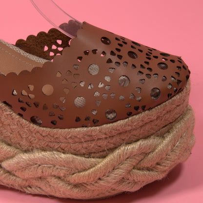 Anny - Sandals Handmade Platforms of High Quality and Comfort, Heigth 12 cm