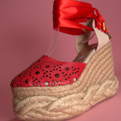 Anny - Sandals Handmade Platforms of High Quality and Comfort, Heigth 12 cm