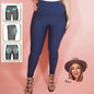 3167 - Leggings - Butt Lifter Push Up Reducer, Shaper with Double Girdle..