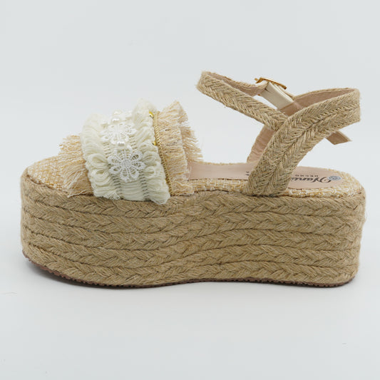 Maria 6cm  / High Quality and Comfort Handmade Platform Sandals Flat
