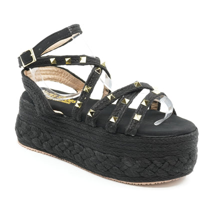 Mily 2.0 (Con trenza) - Heart Sandals Handmade Platforms of High Quality and Comfort.