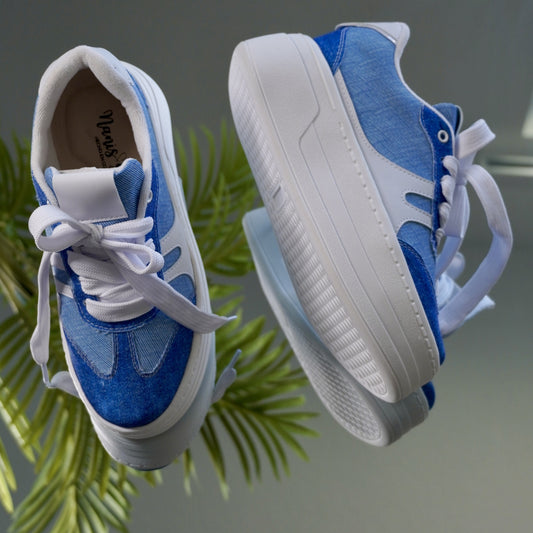 AZUL- Urban Colombian Sneakers , Bright Flashes - Style and Comfort.