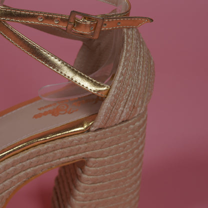 Almendra High Quality Colombian Sandals 16 cm Height Lightweight Comfortable Elegant Thin Foot Jute Material Handcrafted with Adjustable Buckle Closure - Footwear