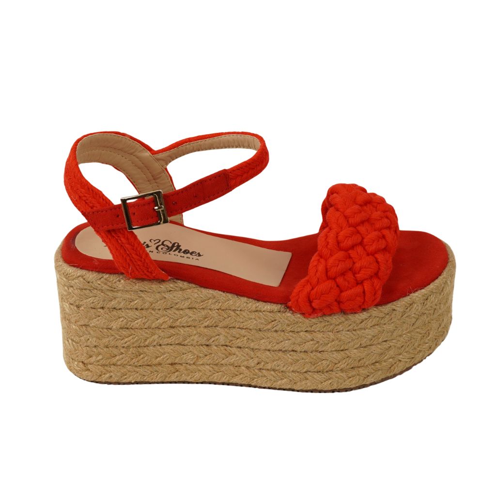 Vero / Sandals Handmade Platforms of High Quality and Comfort, Heigth 12 cm.