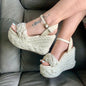 Martina  /High quality, Height 10 cm Colombian Sandals, Lightweight, Comfortable, Elegant,  - Thin foot