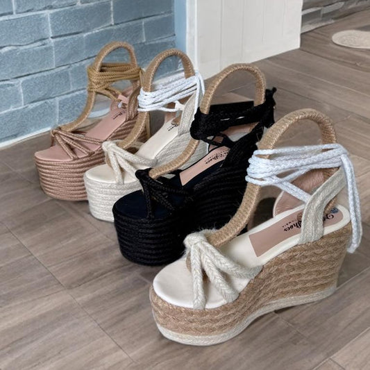 Genesis - High Quality and Comfort Handmade Platform Sandals.- 12 and 15 cm