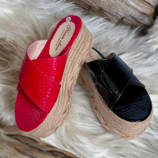 Yaya /Colombian Sandals, Lightweight, Comfortable, Height 8cm - Wide foot