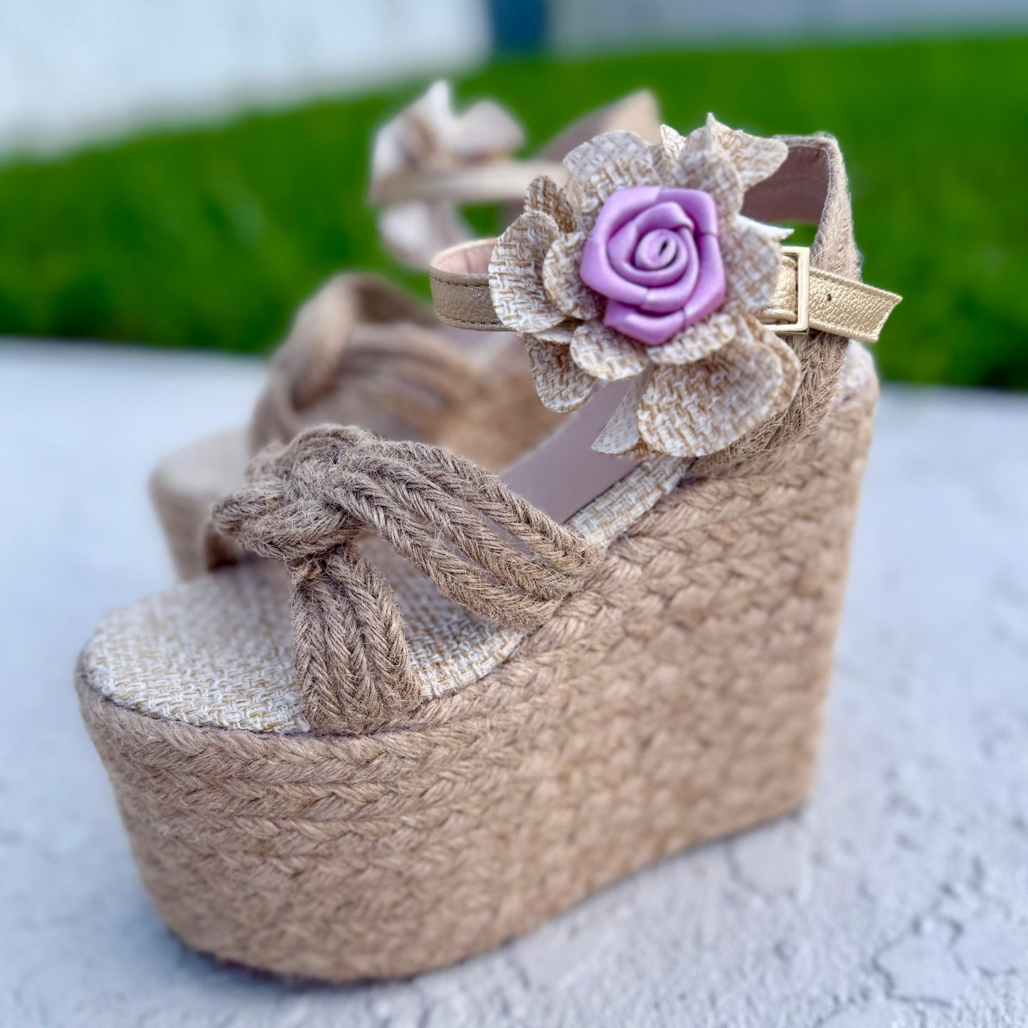 Tere -  High Quality and Comfort Handmade Platform Sandals. 15 cm