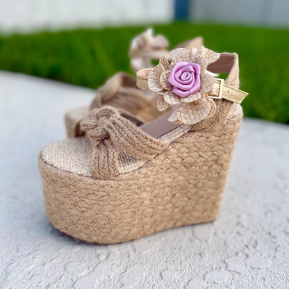 Tere -  High Quality and Comfort Handmade Platform Sandals. 15 cm