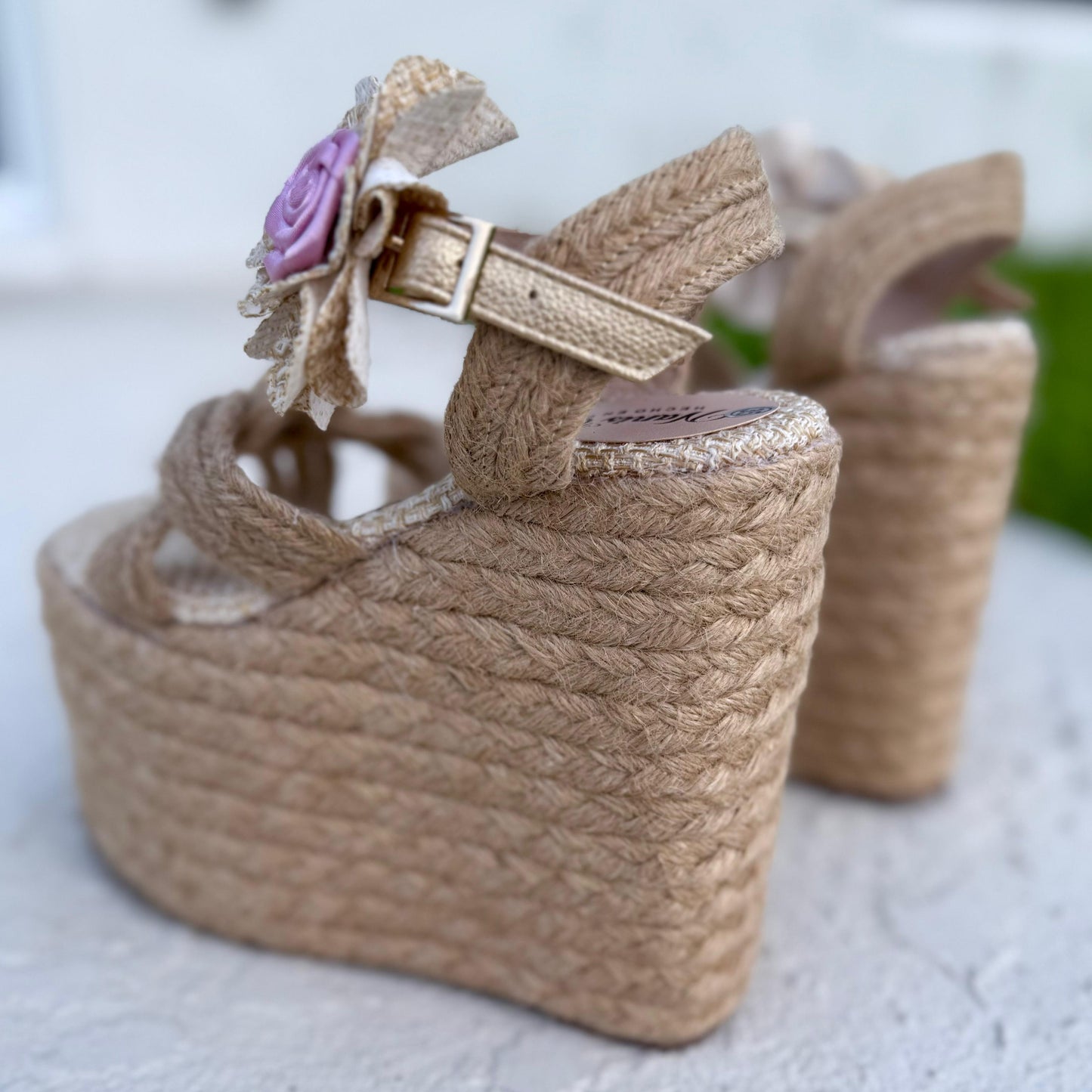 Tere -  High Quality and Comfort Handmade Platform Sandals. 15 cm
