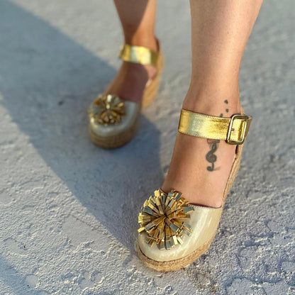 Capullo / Handmade Colombian Sandals - Height 7cm - thin foot-  They are not heavy.