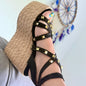 Dulce - Colombian Sandals,  Height 12cm, Lightweight, Jute Elegant, - Thinfoot