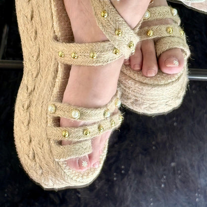 Leidy 2.0 /High quality, Height 6 cm Colombian Sandals, Lightweight, Comfortable, Elegant.