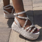 Mily 2.0 (Con trenza) - Heart Sandals Handmade Platforms of High Quality and Comfort.