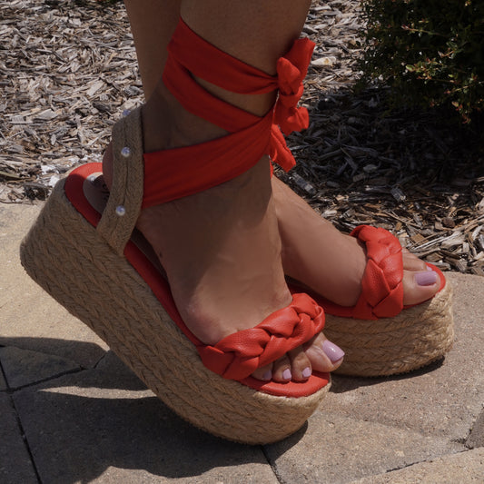 Indiana /Colombian Sandals, Lightweight, Comfortable, Height 6cm - Wide foot.