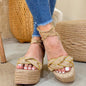 Bety -  High Quality and Comfort Handmade Platform Sandals. 15 cm