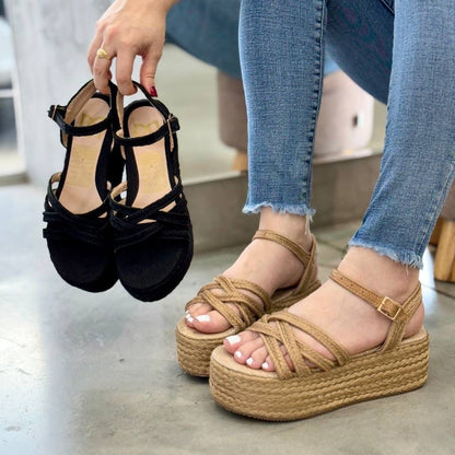 Kary /Colombian Sandals, Lightweight, Comfortable, Height 6cm.