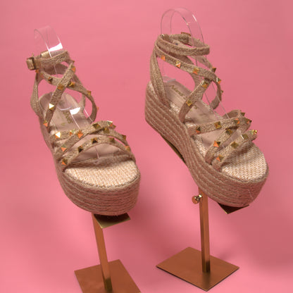 Mily Tradicional - Pie Normal Ancho -Heart Sandals Handmade Platforms of High Quality and Comfort.