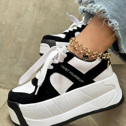 Reina Urban Colombian Sneakers Bright Flashes Round Toe Laces All Seasons Casual Colorblock Footwear for Girl Athletic Trainer Training Runner Walking Shoes Made in Colombia