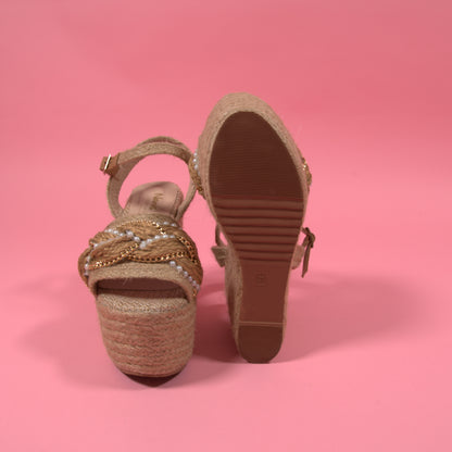 Sabrina  - Heart Sandals Handmade Platforms of High Quality and Comfort