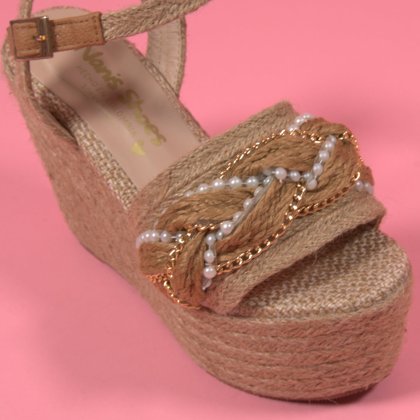 Sabrina  - Heart Sandals Handmade Platforms of High Quality and Comfort