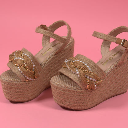 Sabrina  - Heart Sandals Handmade Platforms of High Quality and Comfort