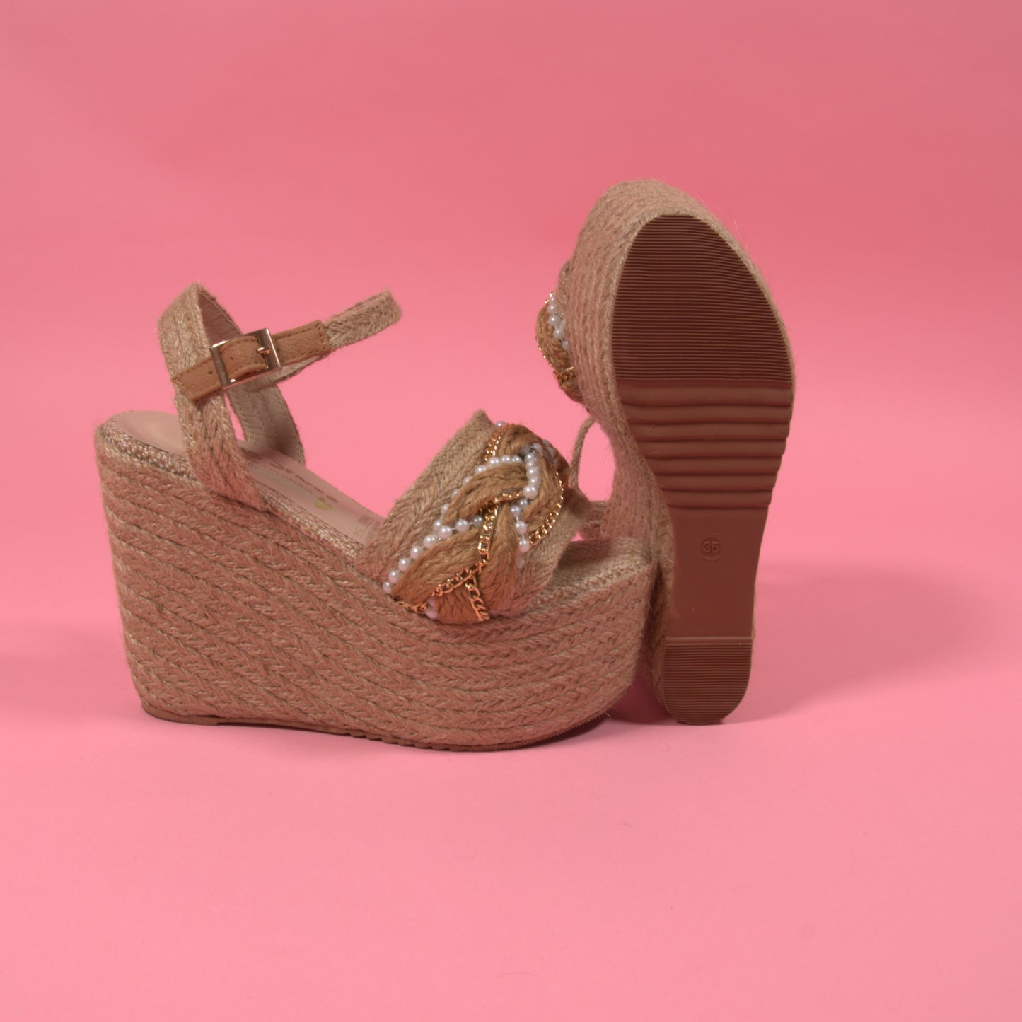 Sabrina  - Heart Sandals Handmade Platforms of High Quality and Comfort