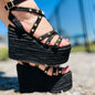 Dulce - Colombian Sandals,  Height 12cm, Lightweight, Jute Elegant, - Thinfoot