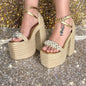 Almendra / High quality, Height 16 cm , Colombian Sandals, Lightweight, Comfortable, Elegant, - Thin foot