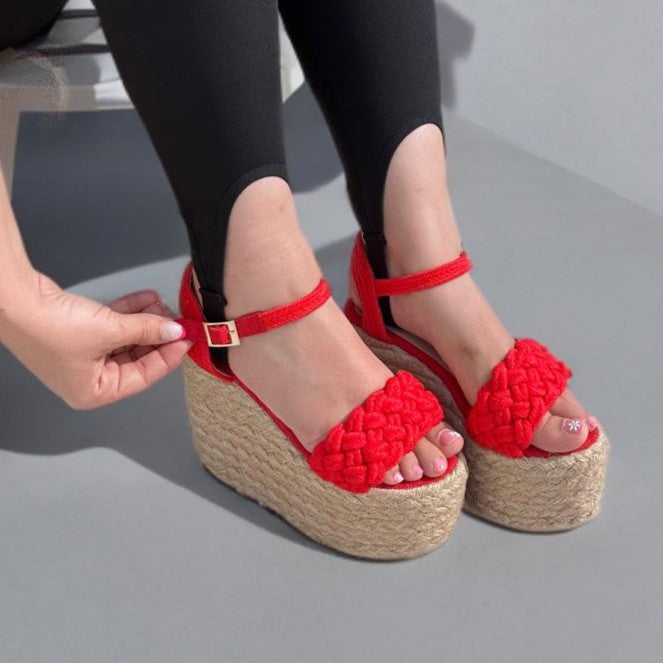 Vero / Sandals Handmade Platforms of High Quality and Comfort, Heigth 12 cm.