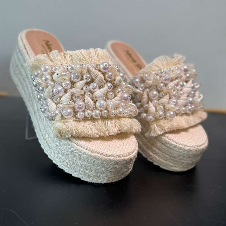 Luna 5 cm Platform Sandals - High Quality Comfortable Handmade Open Toe Flipflop with Lace Closure for Women